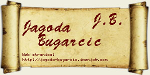 Jagoda Bugarčić vizit kartica